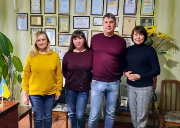 The staff of the Peremoha newspaper