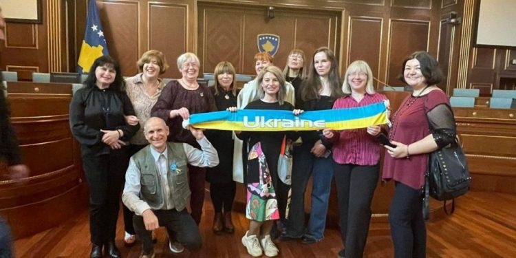 Ukrainian journalists in the Assembly of the Republic of Kosovo