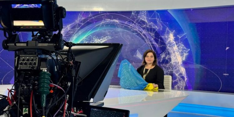 Liudmyla Bosyk on Zagreb's TV