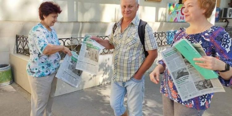 The Hryvna newspaper is distributed in the territory of the Kherson and Beryslav Districts in the de-occupied communities of the Kherson Region.