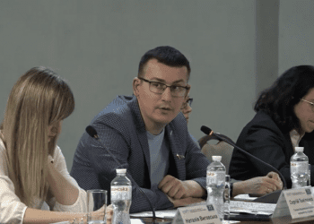 Sergiy Tomilenko at the opening of the Council of Europe's campaign Journalists Matter