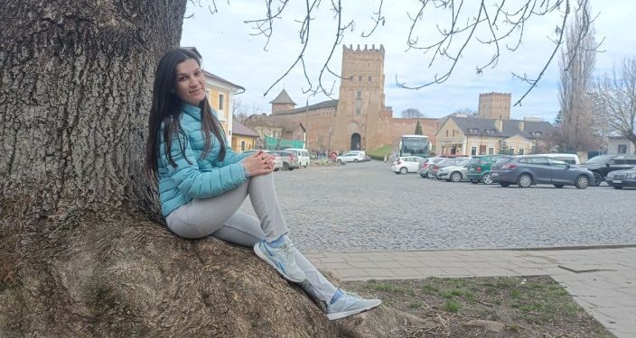 Halyna Vasenok in Lutsk, the city she fell in love with