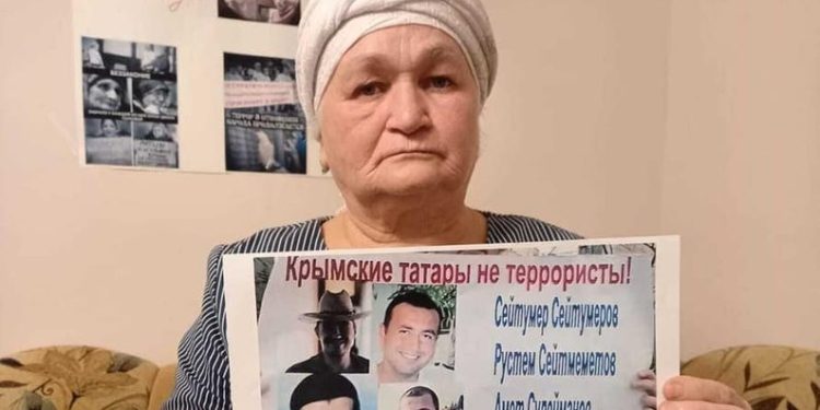 Zodiye Saliyeva, the mother of political prisoner Seyran Saliyev. Photo by Crimean Solidarity