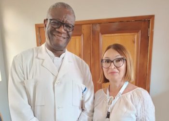 Liudmyla Huseinova with Nobel Peace Prize laureate Dr. Denis Mukwege