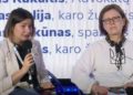 First Secretary Lina Kushch (on the right) with Kharkiv media worker, coordinator of Kharkiv JSC Hanna Chernenko
