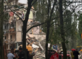 Consequences of russian attack in Kyiv's Sviatoshynskyi District, Viktoriya Kolomiyets / Hromadske