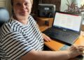Kateryna Zavarzina tests a new charger