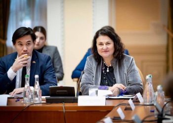 Katarina Mathernova at a meeting of Ukrainian ministers with EU ambassadors. Photo: Facebook / Katarina Mathernova