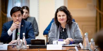 Katarina Mathernova at a meeting of Ukrainian ministers with EU ambassadors. Photo: Facebook / Katarina Mathernova