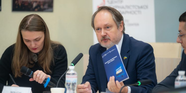 Deputy Head of Mission at the Embassy of the Republic of Lithuania to Ukraine, Donatas Butkus. Photo by Yevhen Zinchenko