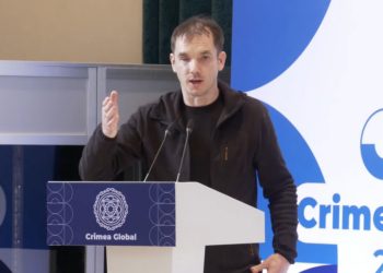 Ivan Liubysh-Kirdei. Photo from the Third International Conference Crimea Global. Understanding Ukraine through the South, held in Kyiv on November 17-18, 2025.