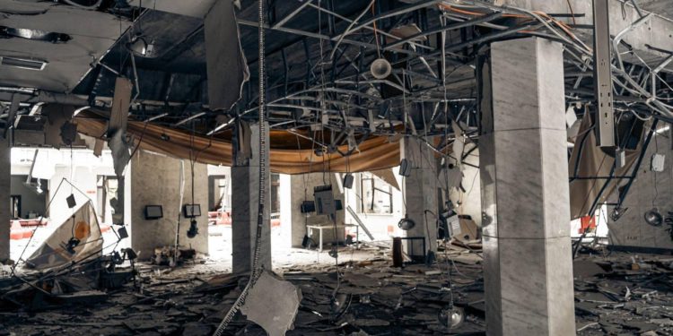 Local media outlets suffered as a result of russian shelling of Sumy: newsrooms were damaged, equipment was destroyed. April 13, 2025. Photo by Kordon.media