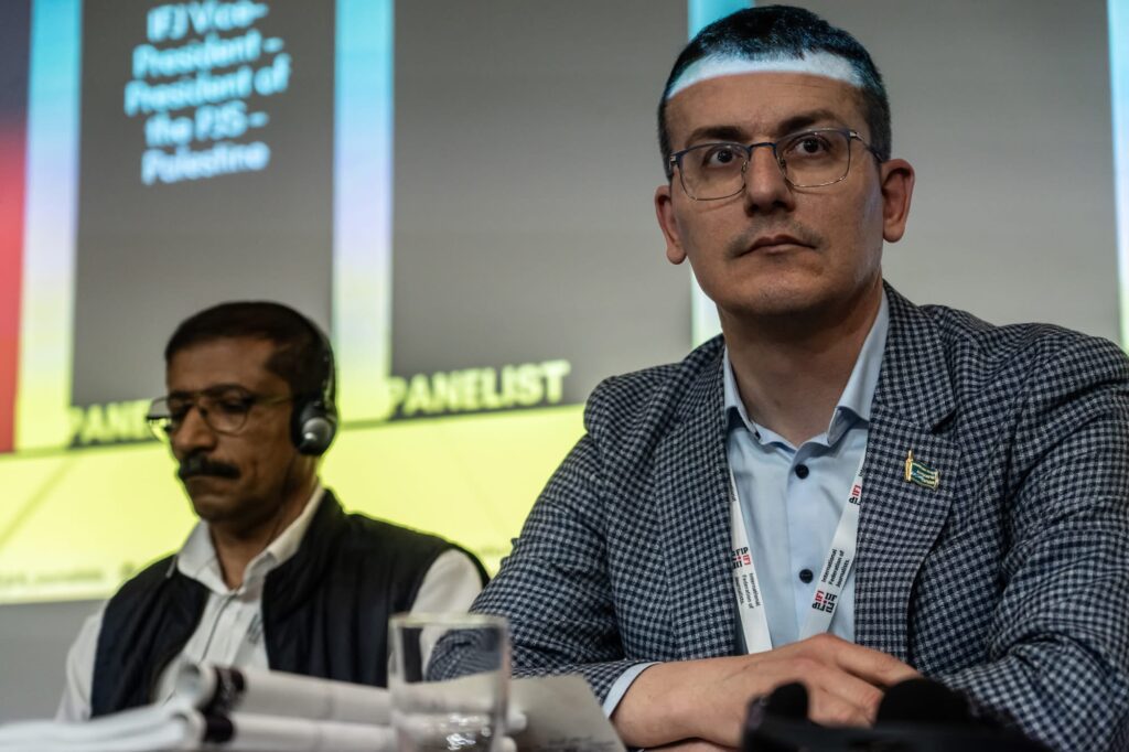 NUJU President Sergiy Tomilenko at the Congress photo by FrA dA ric de Bellaing