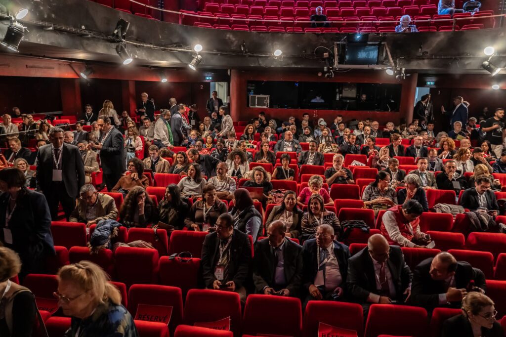 Opening of the Congress of the International Federation of Journalists at the Concord Theatre photo by FrA dA ric de Bellaing