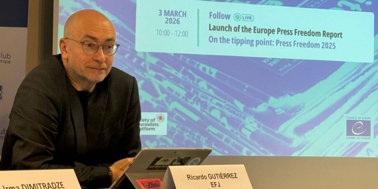 Ricardo Gutiérrez, General Secretary of the European Federation of Journalists. Photo from his personal Facebook page.