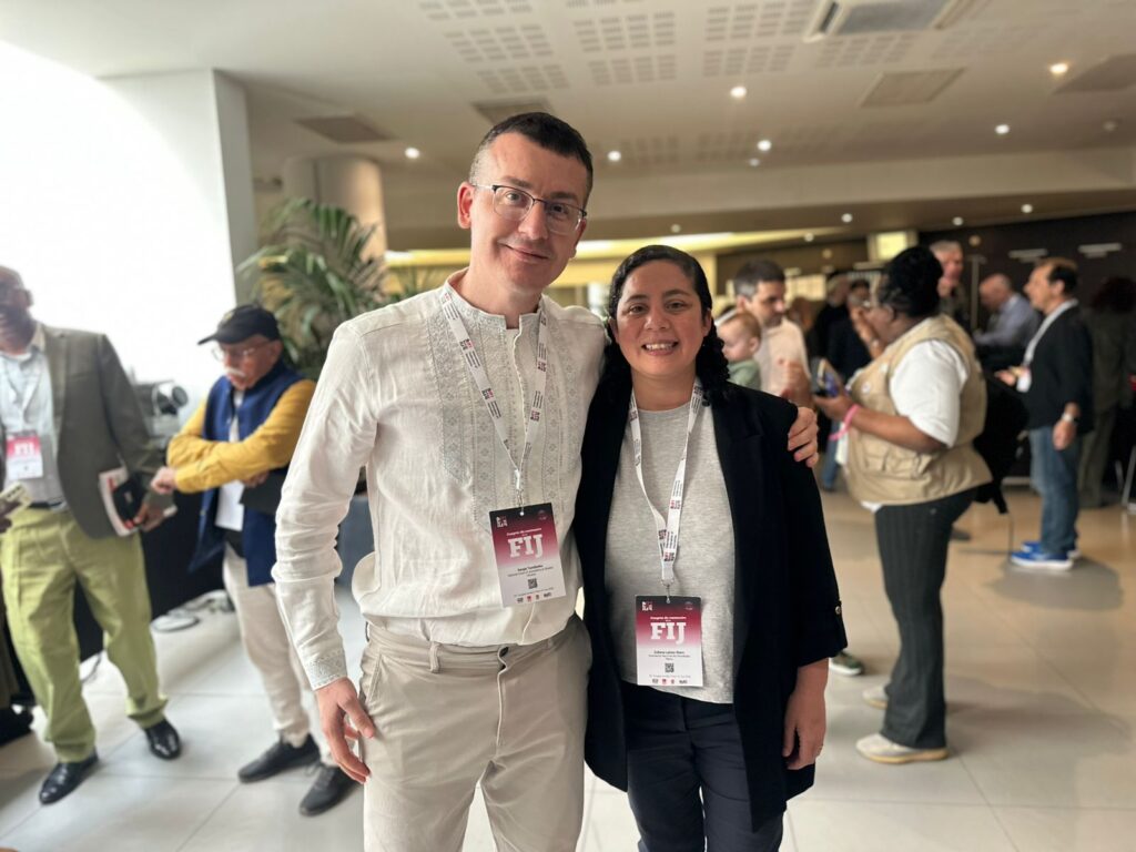 Sergiy Tomilenko with Zuliana Lainez Otero photo by NUJU