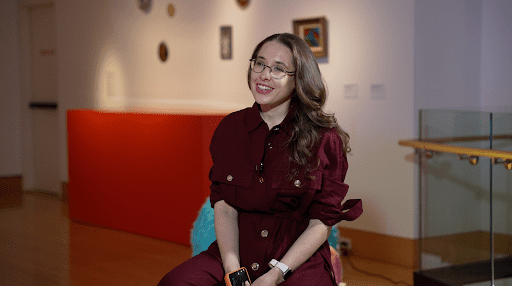 Kateryna Lisunova, Ukrainian Journalist in the U.S., Receives Order of Princess Olga, III Class 1 Kateryna Lisunova during an interview with Ukrainian skeleton racer Vladyslav Heraskevych in New York, USA, April 2026. PHOTO: Bogdan Hrytsiv