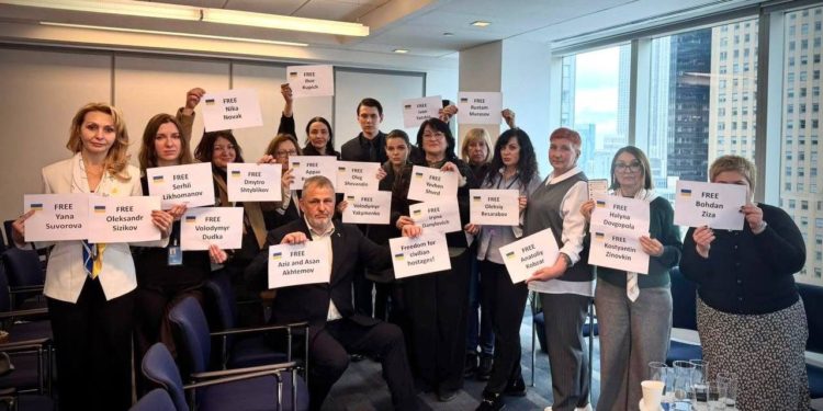 The advocacy event during the 70th session of the UN Commission on the Status of Women was organized by the National Union of Journalists of Ukraine (NUJU) and the NGO NUMO, Sisters!, in partnership with CPJ, PEN America, and the EU Delegation to the UN – New York, March 2026. Photo by NUJU