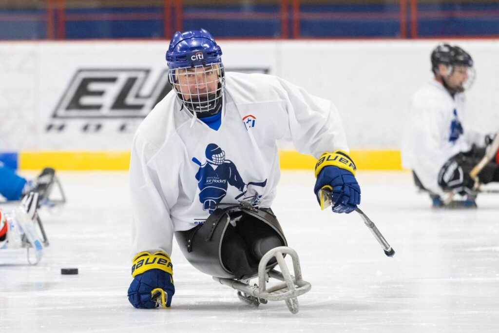 At the Ukrainian Para Ice Hockey Championship photo by the Nove Zhyttia newspaper