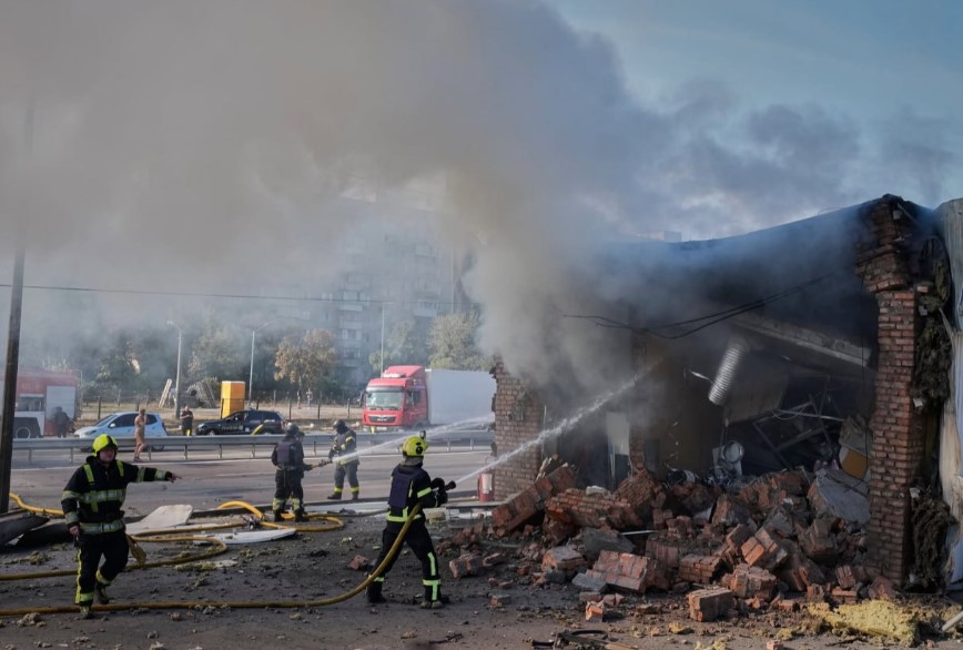 Seconds to reach safety: how media workers operate as Kyiv becomes a frontline city 4 ataky lukaczkyj